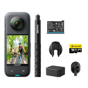 Insta360 X3 -ɃLbg 360xJ ANVJ V^1/2C`48MPZT[ IPX8h 5.7K360x 72MP360xʐ^ u␳ ANeBuHDR 4Kl̎_ 60fpsB 360xێ AI