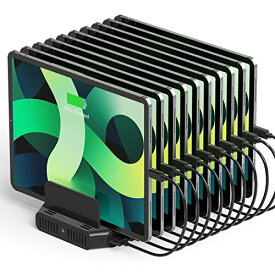 Unitek 2023 USB充電ステーション 10ポート PD18W PD60W 卓上充電スタンド 120W PSE認証済 10台同時充電 1.5A/2.4A/3A スマートIC搭載 複数台対応 Android/iPhone/iPad/kindle/