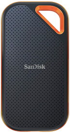 SanDisk SSD 外付け 4TB USB 3.2 Gen 2x2 最大2000MB/秒 防滴防塵 SDSSDE81-4T00-GH25 エクストリームプロ ポータブルSSD V2 5年保証 エコパッケージ