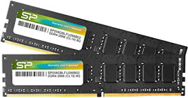 シリコンパワー デスクトップPC用 メモリ DDR4 2666 PC4-21300 8GB x 2枚 (16GB) 288Pin 1.2V CL19 SP016GBLFU266B22