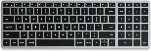 Satechi �X���� X2 Bluetooth �L�[�{�[�h ���C�����X �}���`�y�A �o�b�N���C�g 2�]�[��, US �z�� (�X�y�[�X�O���C) (iMac, MacBook�Ȃ�2012�ȍ~ Mac�f�o�C�X�Ή�, iPad �L�[�{�[�h�Ƃ��Ă��g�p��)
