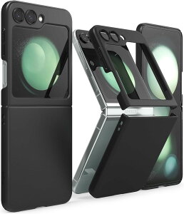 �X�}�z�P�[�X Galaxy Z Flip5 �P�[�X �S���� ���΂ݖh�~ �M�����N�V�[�t���b�v5 �P�[�X Samsung �܂肽���݃X�}�[�g�t�H�� �����h�~ ���C�����X�[�d�Ή� - Slim (�u���b�N)