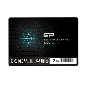 VRp[  2.5C`SSD 2TB 3D NAND̗p SATA3 6Gb/s 2.5C` 7mm PS4 mF Silicon Power 3Nۏ A55V[Y SP002TBSS3A55S25 ubN