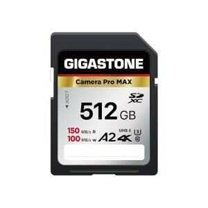 Gigastone SDJ[h 512GB, Camera Pro MAX, A2 4K U3 Class 10 SDXC  4K UHD Full HD rfI, Canon Nikon Sony Pentax Kodak Olympus PanasonicȂ fW^J ჌tΉ ~jP[X1t