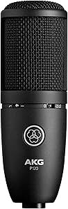 AKG �R���f���T�[�}�C�N���t�H�� �R���f���T�[�}�C�N �P��w���� XLR P120 Project Studio Line �u���b�N