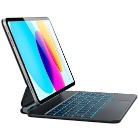 CHESONAマジックiPad第10世代ケースキーボード 日本語配列 iPad 10/11 A16 世代 キーボード 7色バックライト付き マジックBluetoothキーボード、ホバースタンドワイヤレスキーボードipad 10/11世代 ケース キー