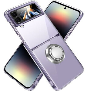 �X�}�z�P�[�X Galaxy Z Flip4 �P�[�X �N���A �����O�t�� PC�f�� �M�����N�V�[ Z Flip4/docomo SC-54C/au SCG17 �J�o�[ ��p ���ϖh�~ �ϏՌ� ���^ �ԍڃz���_�[�Ή� ����~�� �����h�~