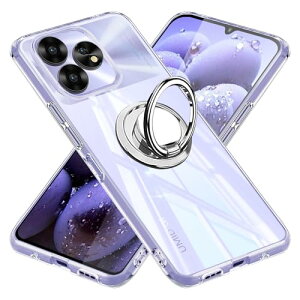 UMIDIGI A15 / A15C �P�[�X �N���A�P�[�X �����O�t�� �J�o�[ ��p ���ϖh�~ �ϏՌ� ���^ �ԍڃz���_�[�Ή� ����~�� �����h�~