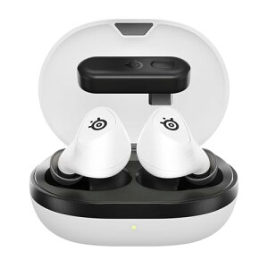 SteelSeries �Q�[�~���O���C�����X�C���z�� Arctis GameBuds white ANC �m�C�L���� PC/PS5/4/Switch2/Switch/�X�}�z�Ή� IP55�h�o�h�� Bluetooth 5.3 2.4GHz Hi-Fi�I�[�f�B�I 200�ȏ��EQ ���Ƀt�B�b�g����݌v 40���ԃo�b