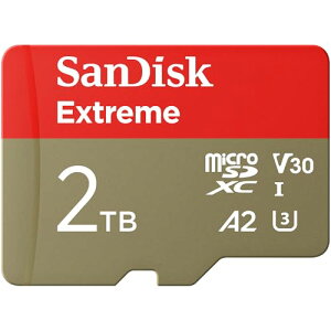 �T���f�B�X�N ���K�i SanDisk microSD 2TB UHS-I U3 V30 �����ő�140MB/s Full HD 4KExtreme SDSQXAV-2T00-GH3MA