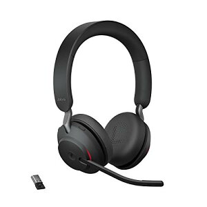 Jabra Evolve2 65 MS Stereo �w�b�h�Z�b�g �}�C�N�t�� Blootooth USB-A�ڑ� �m�C�Y�L�����Z�����O �Œ�37���ԃo�b�e���[���� Web��c 2�䓯���ڑ� �r�W�[���C�g �}�C�N���\�t�gTeams�F��
