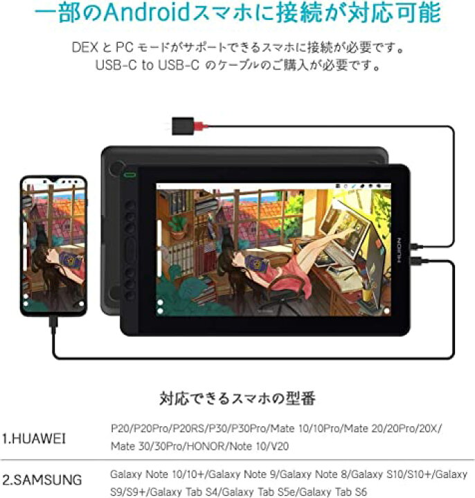楽天市場】HUION 液タブ 13.3型 Kamvas 13 初めての液晶ペンタブレット 