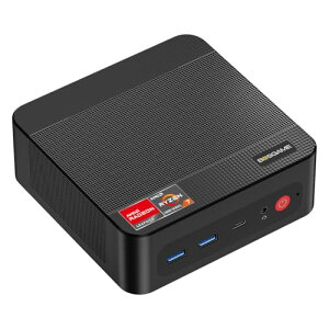 BOSGAME �~�jPC P4 Plus Ryzen 7 5825U 32GB DDR4 1TB SSD Windows 11 Pro���� USB-C 10Gbps/PD/4K60Hz / Wi-Fi 6E / BT5.2 / 4K 3��ʓ����o�� / HDMI�EDP�E2.5G LAN×2�Ή� / ���^�f�X�N�g�b�v�p�\�R��