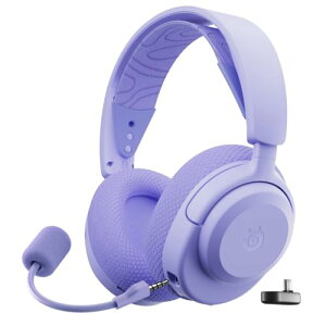 SteelSeries ���^ �Q�[�~���O�w�b�h�Z�b�g �w�b�h�z�� Arctis Nova 3PW Lavender �y�� ���C�����X PC PS5 PS4 Switch �Ή� RGB���C�e�B���O AI�m�C�Y�L�����Z�����O ��ԃI�[�f�B�I Hi-Fi�T�E���h �����\ 616
