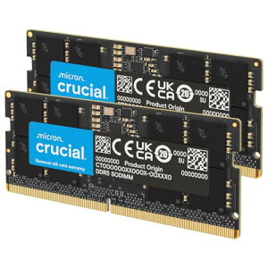 Crucial �m�[�gPC�p���݃����� 16GB(8GBx2��) DDR5 4800MT/s(PC5-38400) CL40 SODIMM 262pin CT2K8G48C40S5