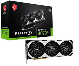 MSI グラフィックスボード GeForce RTX 4070 Ti VENTUS 3X 12G OC VD8370