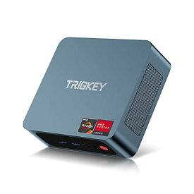 TRIGKEY ミニpc Speed S5 Pro AMD Ryzen 7 5800H(8 コアと 16 スレッド, 最大4.4 GHz, Zen 3 アーキテクチャ) Mini PC 16GB DDR4 500GB M.2 NVME SSD PCIE