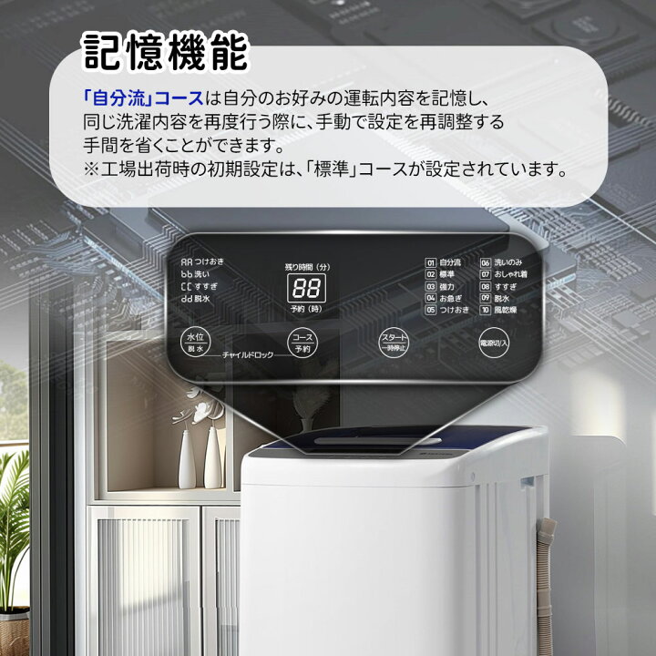 楽天市場】洗濯機 一人暮らし 5kg 小型全自動洗濯機 10種類 小型洗濯機 