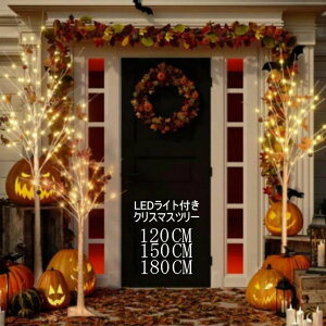 2024新作 クリスマスツリー ブランチツリー 北欧 おしゃれ 120cm 150cm 180cm LEDライト付き 温暖色 白樺 枝ツリー イルミネーション ブランシェ 木 インテリア スリムツリー プラグインモデル USBケ
