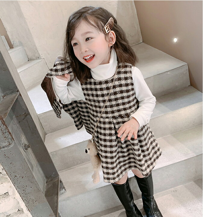 楽天市場】入園式 卒園式 卒服 子供服 女の子 子供 ドレス 千鳥格子  