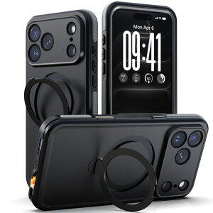 UMITTOS iPhone 18 Pro �P�[�X/17 Pro �P�[�X �h�� IP68 �ϏՌ� �S�ʕی� MagSafe�Ή� ���[���X�^���h �h�o