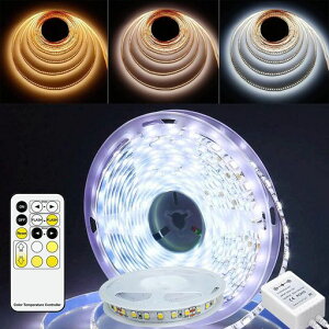 LEDテープライト5mledテープ電球色/昼白色/昼光色3ピン調光調色イルミネーションライト強力粘着テープ切断可能取付簡単非防水雰囲気ライト天井壁店舗棚下照明寝室/お部屋/店舗/コレクシ…