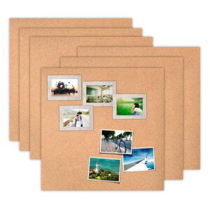 6枚30x30cmコルクボード粘着コルクシート厚さ1mm木製コルク掲示板コルク断熱ボード自己粘着性貼るタイプお支度ボードコルクシート正方形宣伝欄コップ敷き壁掛け写真壁伝言板写真飾り案…