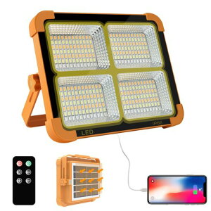 LED作業灯投光器ランタン充電式100W8600lm高輝度10400mAH大容量IP66防水4つ点灯モード太陽光発電マグネット付き折り畳み式コンパクト夜釣り防災停電緊急地震対策停電対応夜間工事車の修理