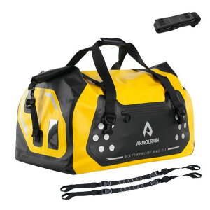 ARMOURAIN�I�[�g�o�C�̊���������75L�̑傫���h���_�b�t���o�b�O���s�A�{�[�g�A�I�[�g�o�C�A�J���b�N�̂��߂̃_�b�t���g�����N�V�[�g��(Yellow)