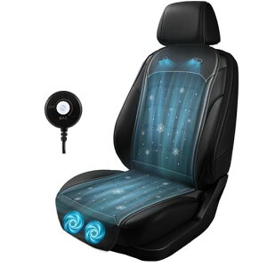 【2025年夏対策12V/24V対応強力ファン+通気穴+自由に風量調整】VIGOUROUSクールシート車強大風量シートクーラー自由に風量調整6D立体通気メッシュカーシートカバー車涼しい冷風送風通気性低…