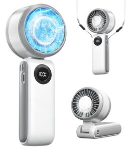【2025新設計瞬間冷却】ハンディファン冷却プレート5200mAh手持ち扇風機3in11-100無段階風量超高速大風量冷感Type-C充電式LEDディスプレイ携帯扇風機強力ペルチェ冷やす手持ち小型ハンディ扇…