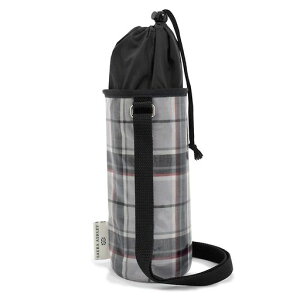 LAURAASHLEY/COLORFULCANDYSTYLE水筒カバー男の子子供ケースホルダーラージサイズ肩掛けHighlandcheckN7320810グレー
