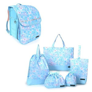 COLORFULCANDYSTYLE入園入学6点セットレッスンバッグシューズケース巾着体操服袋お弁当袋コップ袋小物入れランドセルカバー収納付きムーンライトバタフライ女の子かわいいNU200700