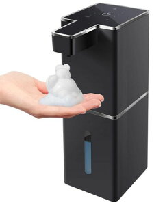 Gotofine自動ソープディスペンサー泡4段階調節可能壁取り付けType-C充電式380ml非接触式オートディスペンサー食器洗剤ディスペンサーバスルームキッチンホテルレストラン洗面所などに適用(…