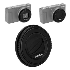 JJC ���C�����Y�L���b�v�J�o�[�v���e�N�^�[ Sony ZV-1F ZV1F ZV 1F �J�����p Z-ZV1F BK