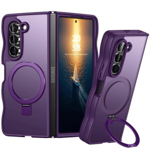 TMUJWS�Ή�GalaxyZFold7�p�̃P�[�XMagnetic�Ή��}�b�g������SC-56FSCG34�P�[�X�E�F�[�u�X�^���h�X�^���h�@�\�}�O�l�b�g���ڃ��C�����X�[�d�Ή��M�����N�V�[Z�t�H�[���h75G�p�̃J�o�[�n�[�h