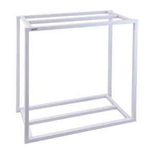 ジェックスGEXアクアラックスチール幅60x奥行き30cm水槽用組立式水槽台上下2段設置ホワイト600WT