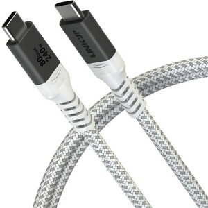LINKUP?USB4.0Ver.2�P�[�u��80Gbps(60cm�z���C�g)Thunderbolt5/4/3�Ή��A240WPD�`���[�W���O�A16K/8K�f�B�X�v���C�Ή��AMacBook�EiPad