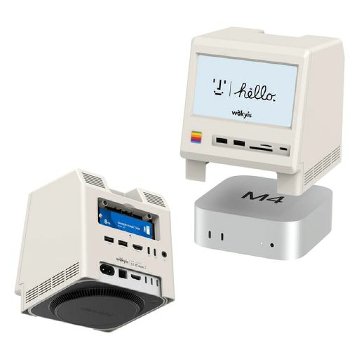 楽天市場】Wokyis M5 レトロデザインドックステーション(Mac mini M4 