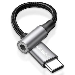 USBC-3.5mm�w�b�h�t�H���W���b�N�A�_�v�^�y�n�C���]�����z�C���z���W���b�N�^�C�vc�ʘb/���y�Ή�/���ʒ���48bit/96KHz�Ή�iPhone17/16/15/iPad/Android/TypeC�Ȃǋ@��ɓK�p