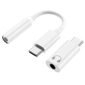 �y2�Z�b�g�zUSBC-3.5mm�C���z���W���b�N�ϊ�+�C���z���W���b�N�ϊ��^�C�vc3.5mmHIFI����DAC���ڃi�C�����҂�24bit/96KHzTRRS/4��Type-C3.5mmiPhone17/16/15�V���[�Y