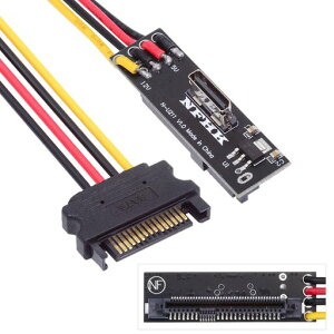 xiwai �n�[�h�f�B�X�N�h���C�u�R���o�[�^�[ SFF-8611 Oculink ���X SFF-8612 to NVME SFF-8639 U.2 U.3 PCIe PCI-Express SSD�A�_�v�^�[�J�[�h SATA�p���[5V+12V�P�[�u���t��