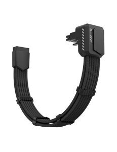EZDIY-FAB �V�[���h PCIe 5.1 12VHPWR/12V-2x6 90�x GPU�d�������P�[�u�� 600W ���o�[�X�^�C�v - �u���b�N