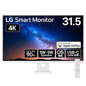 LGMonitorj^[fBXvC32U721SA-W31.5C`/4K(3840x2160)/DCI-P390%/10.7F\(8bit+FRC)/HDR/A`OA/USB