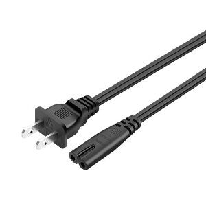 AC�d���P�[�u�� TV�����p �I�[�f�B�I�t�@�� �d���P�[�u�� ���K�l�P�[�u�� PS5/PS4/PS3�p �u���b�N�}���`�d���P�[�u�� ���K�l�^ 2�s�� 1.8m