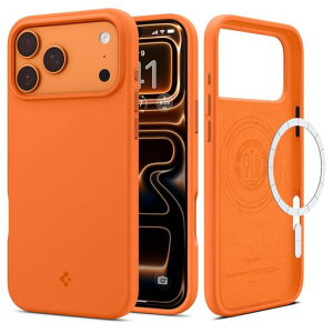 Spigen�y�n��18�N�̋Z�p�́ziPhone17Pro�P�[�XMagSafe�Ή��V���R���f�ރ}�O�l�b�g���ڃ}�b�g�ϏՌ��ČRMIL�K�i�V���R���E�t�B�b�g�E�}�O�t�B�b�g(�R�X�~�b�N�E�I�����W)ACS11379