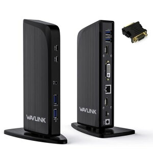 WAVLINK13-In-1^CvChbLOXe[Vgvj^[jo[Tp\RhbNUSB-CPChbLOXe[V100WPDUSB-C4KHDMI2KHDMIDVI4xUSB3.0|[g2xUSB