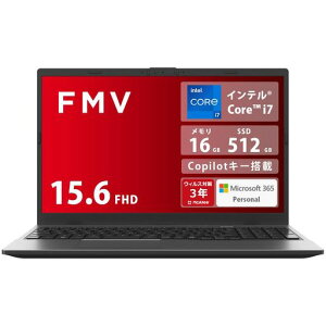 FMV �m�[�g�p�\�R�� Note E WE1-K3 (MS 365 Personal/Copilot�L�[����/Win 11/15.6�^/Core i7/16GB/SSD 512GB) FMVWK3E175_AZ
