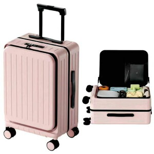 [RTmoni]�X�[�c�P�[�X�L�����[�P�[�X�@���������݉��y�ʃt�����g�I�[�v���ЊJ����e�ʑ��@�\(USB�|�[�g/�g���@�\/�J�b�v�z���_�[/�t�b�N)�n�[�h�g�����[�ϏՌ�360°��]�̃L���X�^�[TSA���c