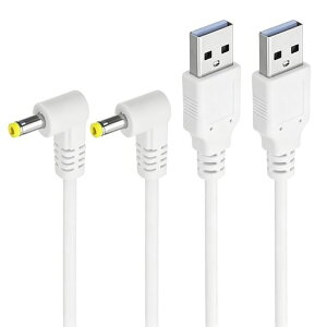 USB DC �[�d�P�[�u�� 1m 2�{�Z�b�g L���^ 5V 2A �O�a4.0mm ���a1.7mm PSP �J���� �ėp�d���R�[�h Suptopwxm �z���C�g